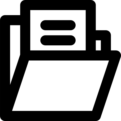 폴더 Basic Black Outline icon