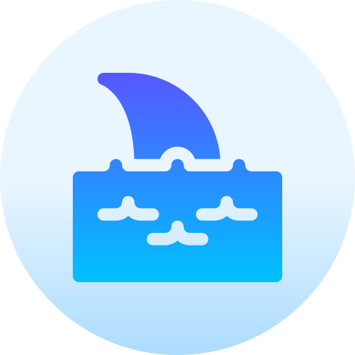 Shark Basic Gradient Circular icon