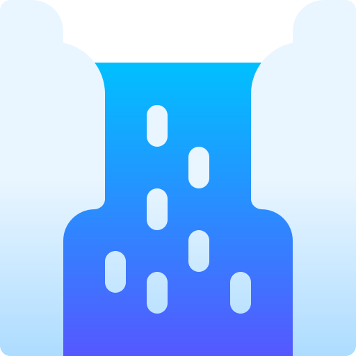 wodospad Basic Gradient Gradient ikona