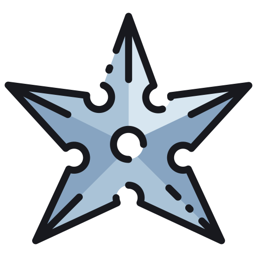 shuriken Good Ware Lineal Color icono