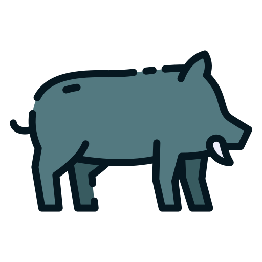 wildschwein Good Ware Lineal Color icon