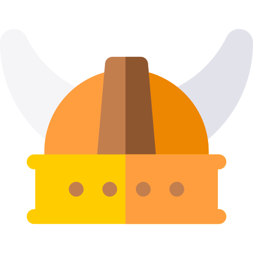 Шлем викинга Basic Rounded Flat иконка