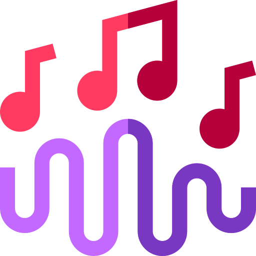 Music wave Basic Straight Flat icon