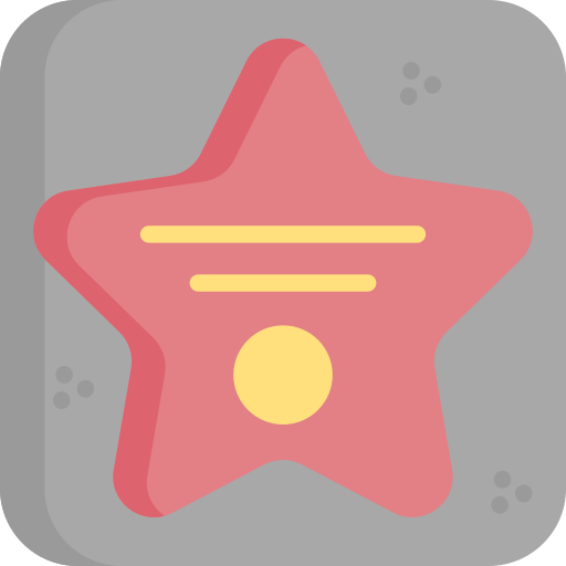 Walk of fame Special Flat icon