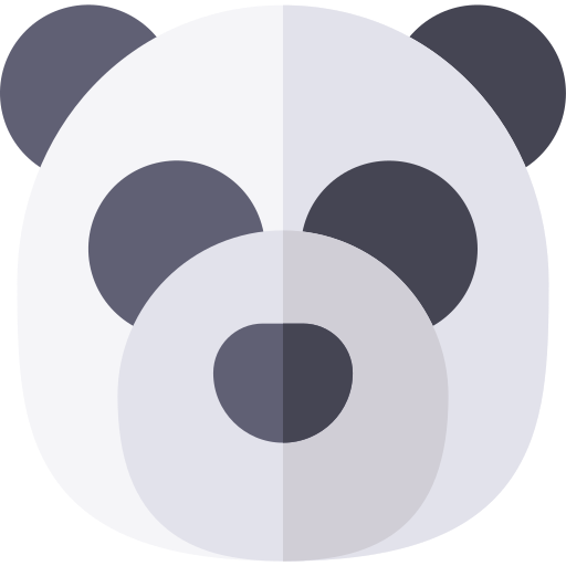 panda Basic Rounded Flat ikona