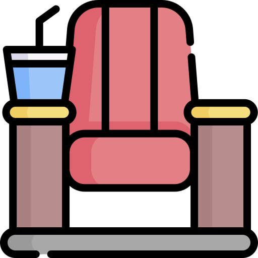 bioscoop stoel Special Lineal color icoon