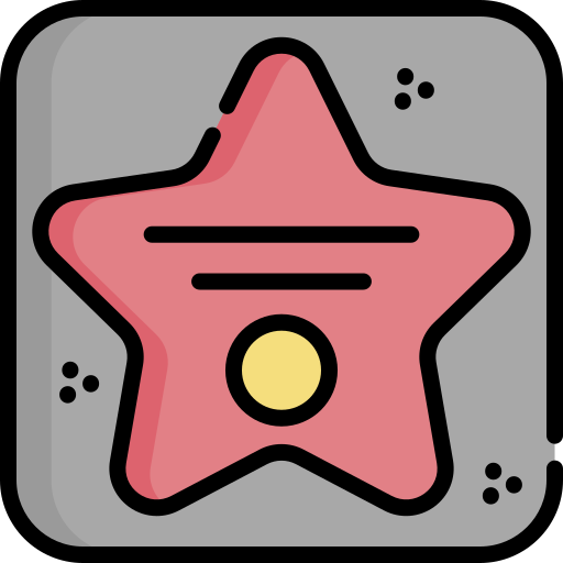 名声の歩道 Special Lineal color icon