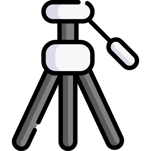 카메라 삼각대 Special Lineal color icon