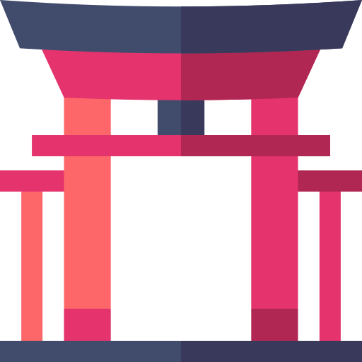 torii-poort Basic Straight Flat icoon