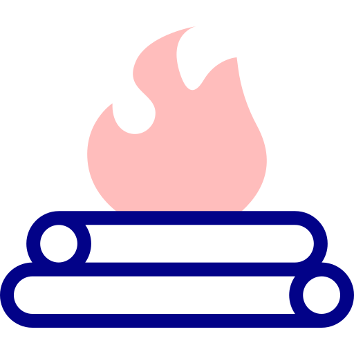 たき火 Detailed Mixed Lineal color icon