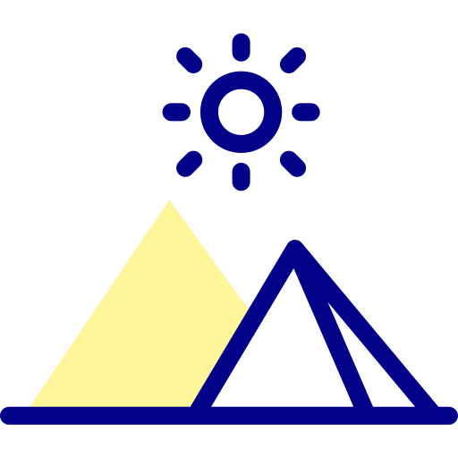 Пирамида Detailed Mixed Lineal color иконка