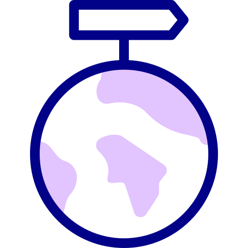 地球儀 Detailed Mixed Lineal color icon