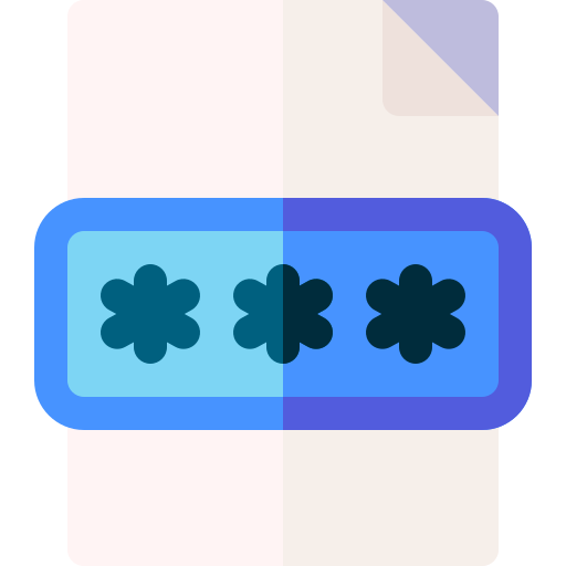 パスワード Basic Rounded Flat icon