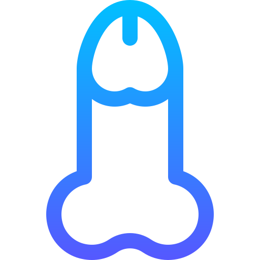 penis Basic Gradient Lineal color ikona
