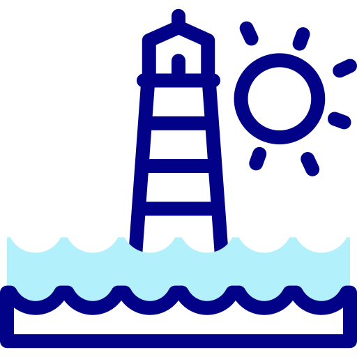 Lighthouse Detailed Mixed Lineal color icon