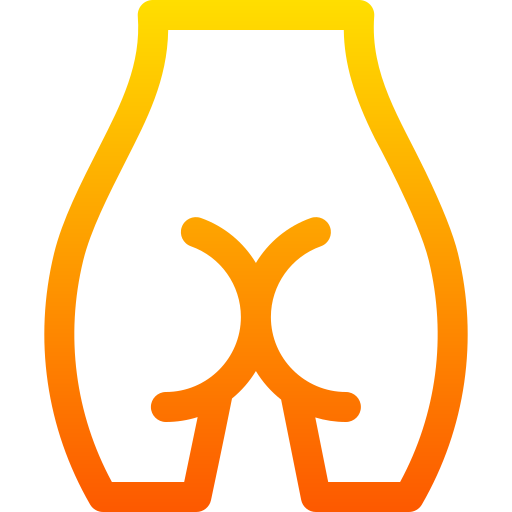 nalgas Basic Gradient Lineal color icono