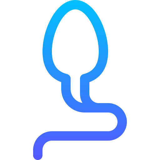 sperma Basic Gradient Lineal color ikona