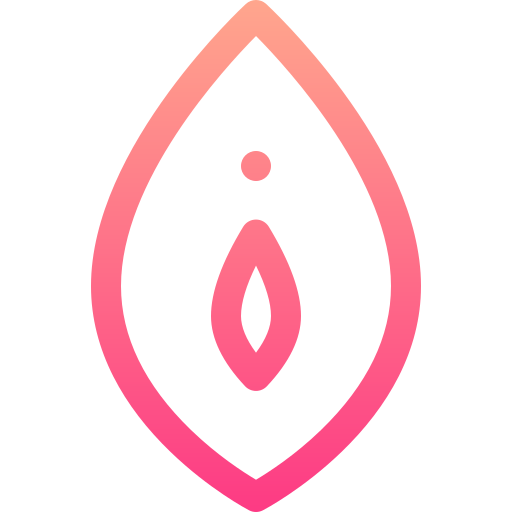 Vagina Basic Gradient Lineal color icon