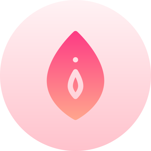 vagina Basic Gradient Circular icon