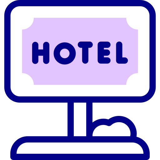 Знак отеля Detailed Mixed Lineal color иконка