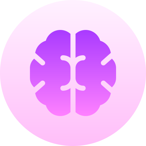 cerebro Basic Gradient Circular icono