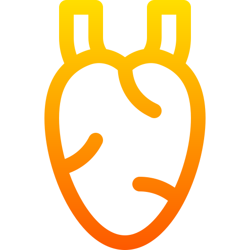 心臓 Basic Gradient Lineal color icon