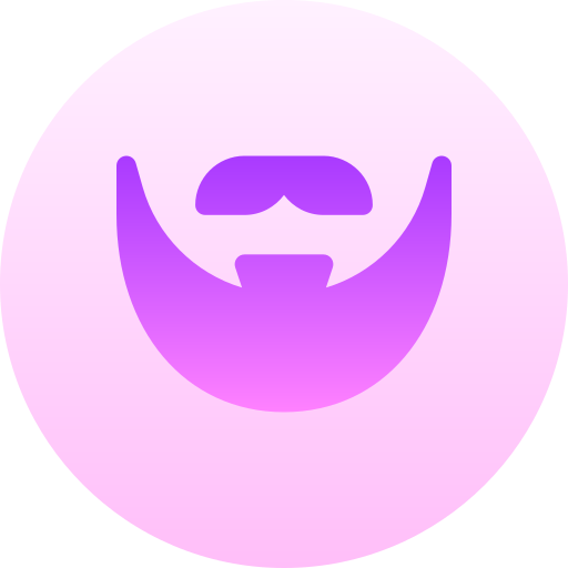 barba Basic Gradient Circular icona