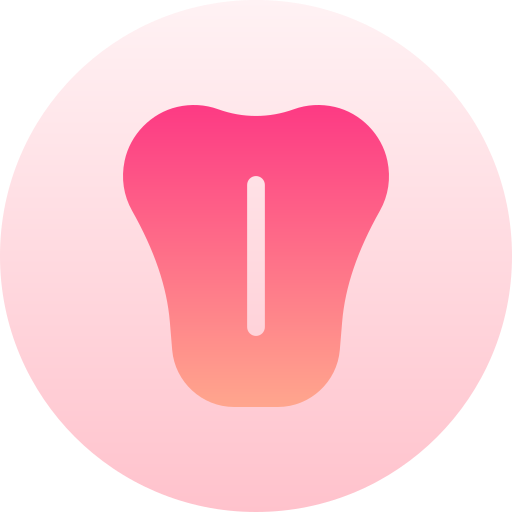 舌 Basic Gradient Circular icon