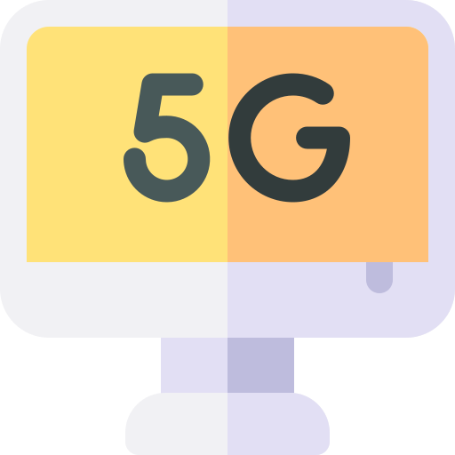 5g Basic Rounded Flat ikona