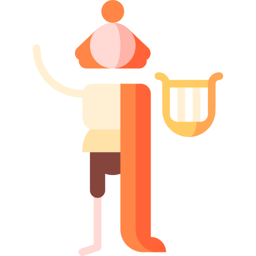 Bard Puppet Characters Flat icon
