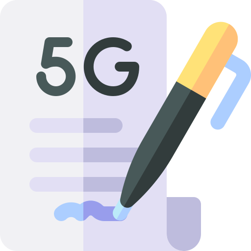 contrat Basic Rounded Flat Icône