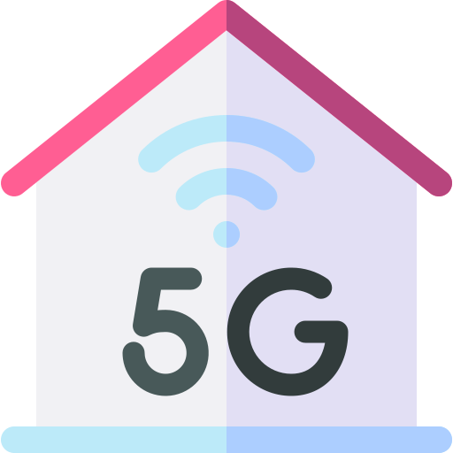 Home network Basic Rounded Flat icon