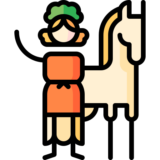 epona Puppet Characters Lineal Color icona