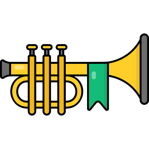 트럼펫 Generic Outline Color icon