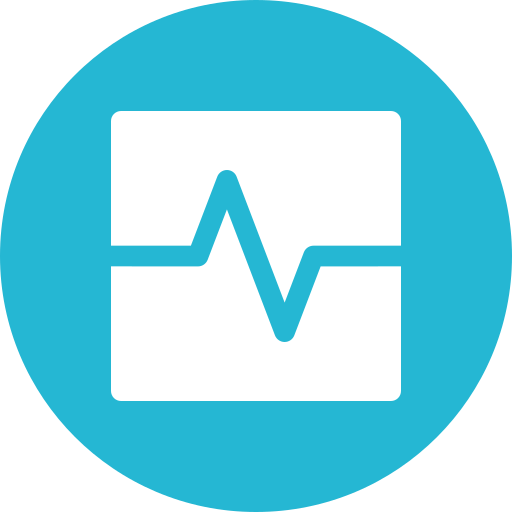 monitor de ekg Generic Flat icono