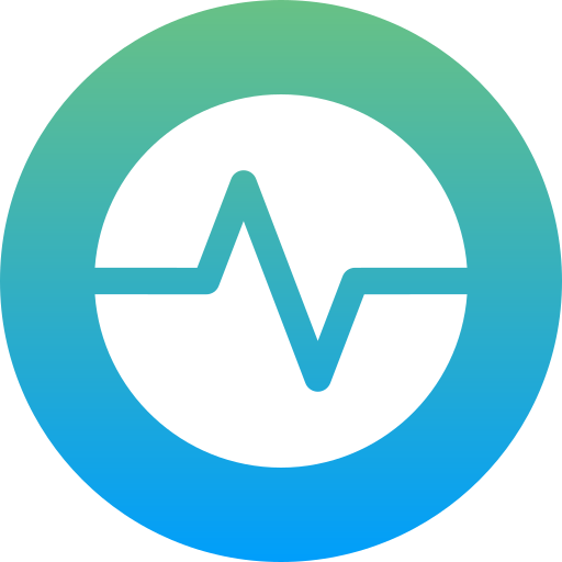 electrocardiograma Generic Flat Gradient icono