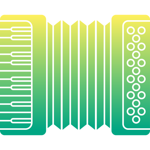 accordeon Generic Flat Gradient icoon