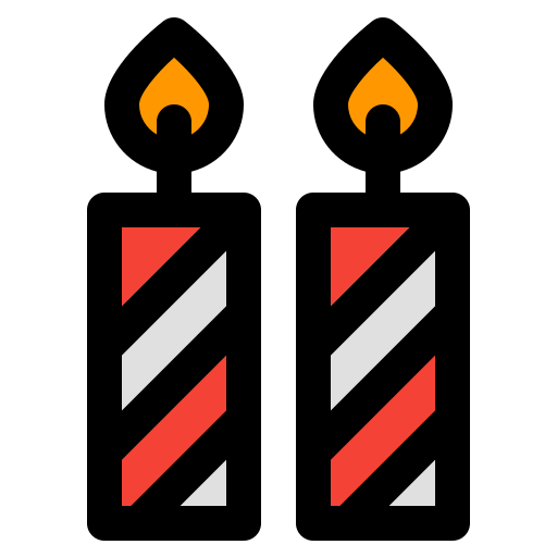 キャンドル Generic Outline Color icon