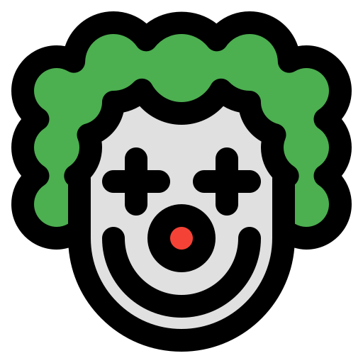 Clown Generic Outline Color icon