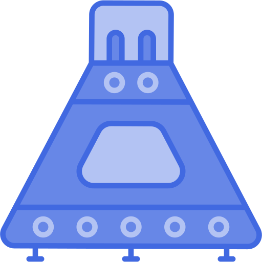 Space capsule Generic Blue icon