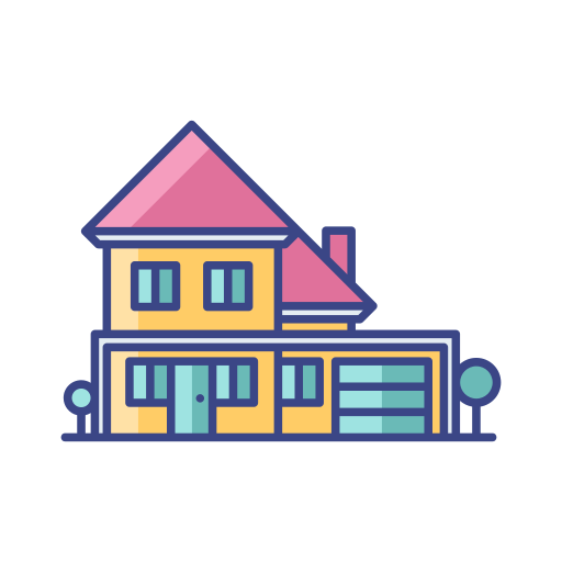 casa Generic Outline Color icono