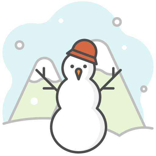 monigote de nieve Generic Outline Color icono