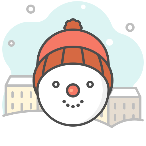 sneeuwman Generic Outline Color icoon