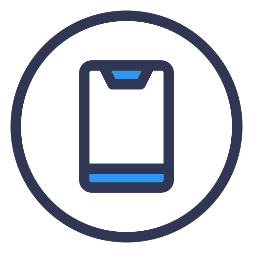 smartphone Generic Blue icona