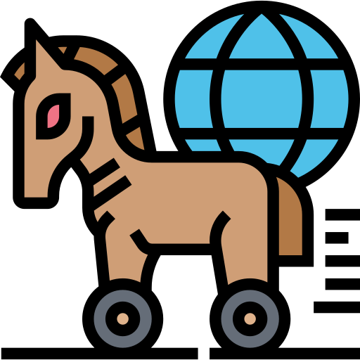 trojaans paard Meticulous Lineal Color icoon