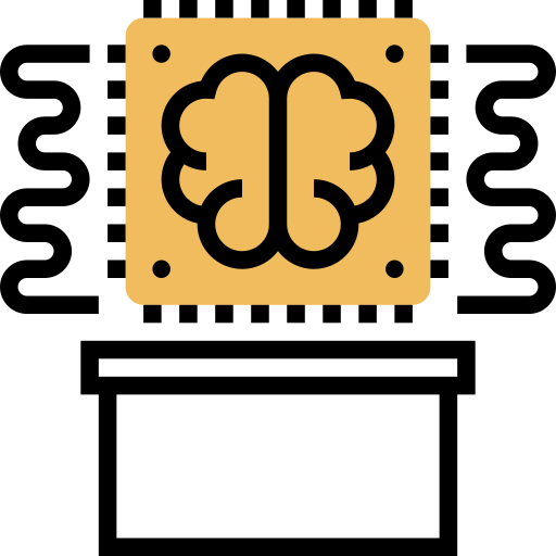 Brain Meticulous Yellow shadow icon