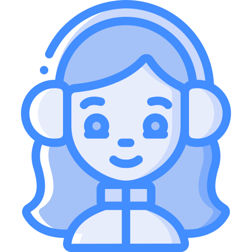 Girl Basic Miscellany Blue icon