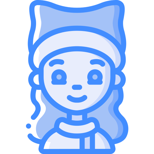 Girl Basic Miscellany Blue icon
