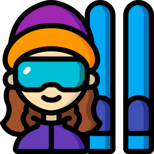 skifahrer Basic Miscellany Lineal Color icon
