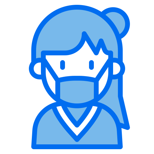 Girl Payungkead Blue icon